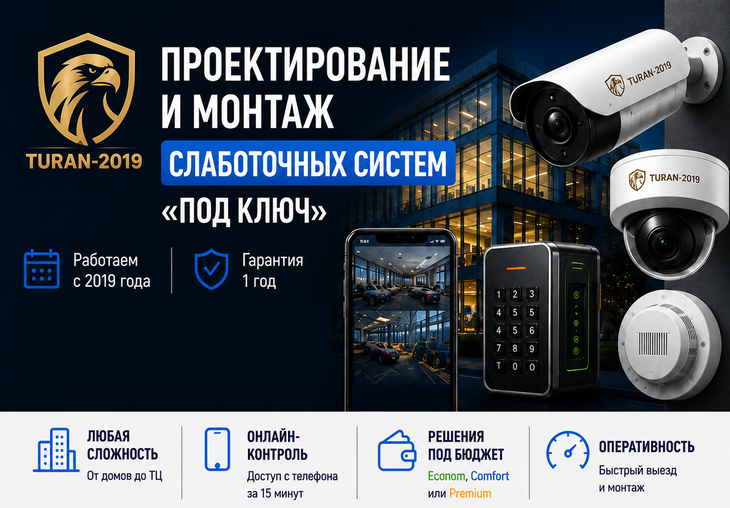 Turan-2019. Проектирование и монтаж слаботочных систем под ключ.